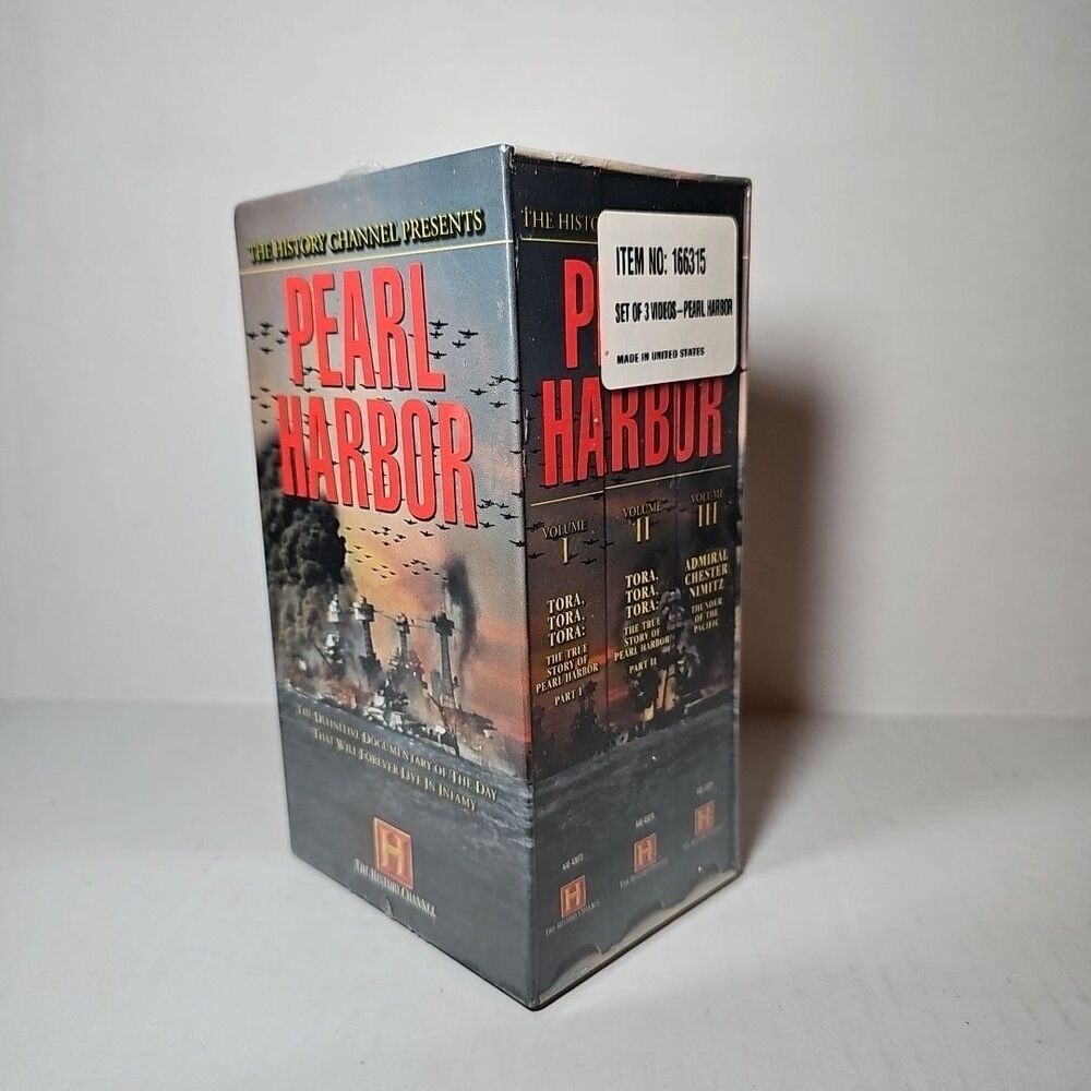 The History Channel Presents Pearl Harbor VHS 2000 3-Tape Set NEW Sealed